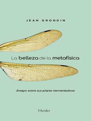 cover image of La belleza de la metafísica